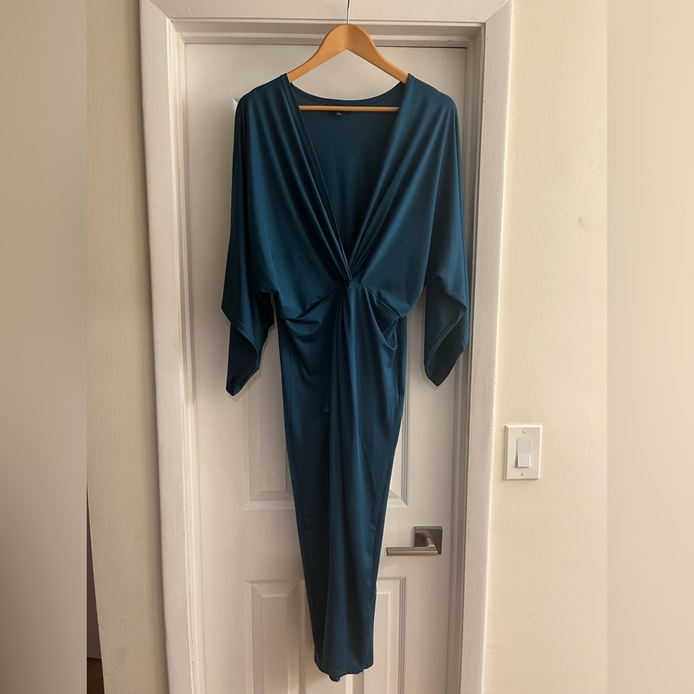 Elegant Teal Women's Dress